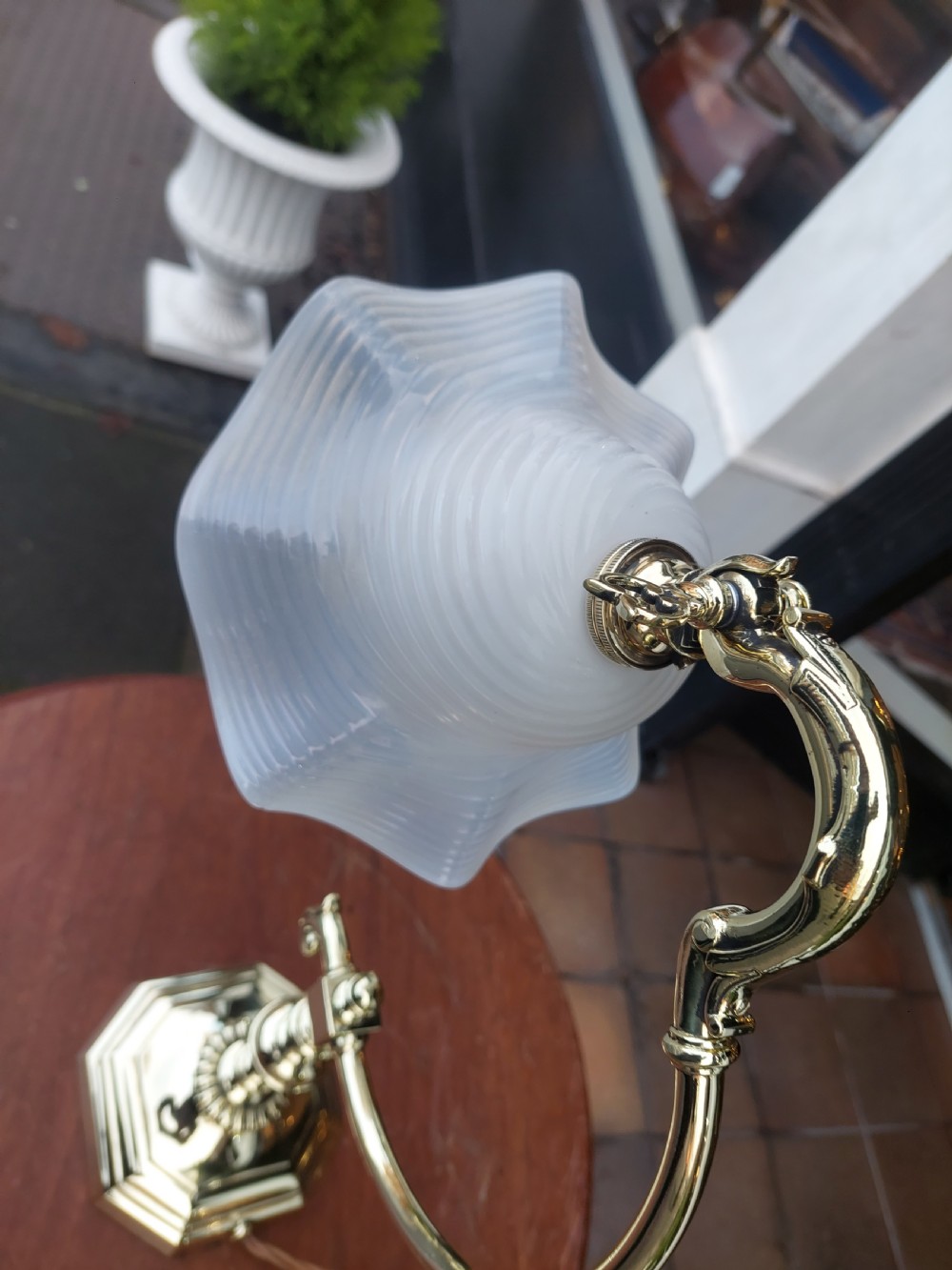 Early 20thC Brass Desk Lamp View VII