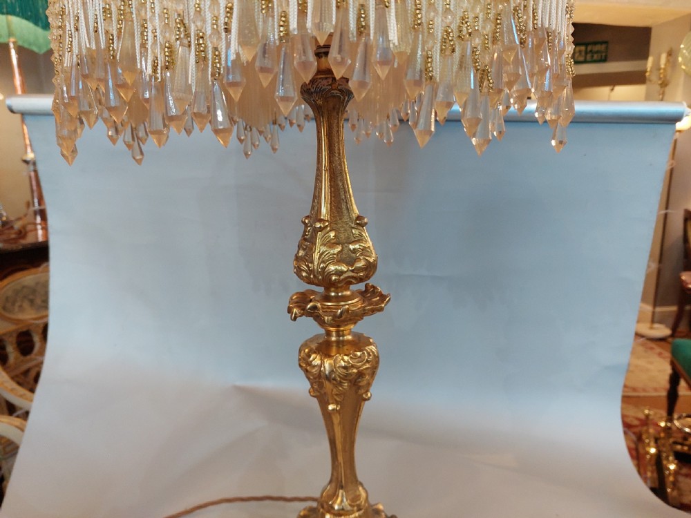 Early 20thC Ormolu and Marble Table Lamp View V