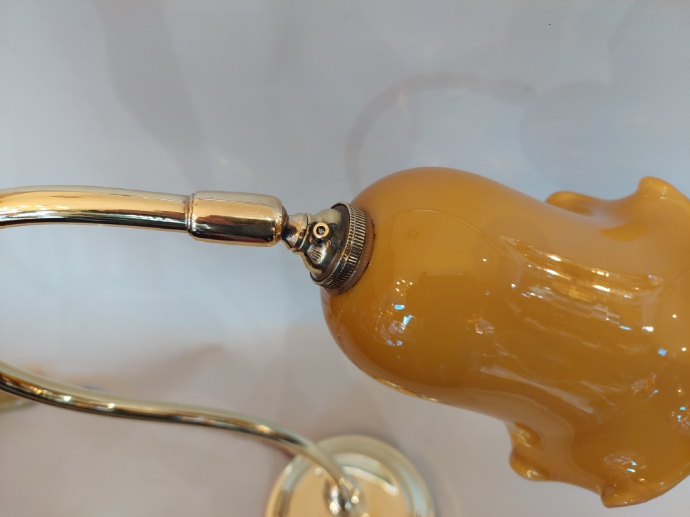 Early 20thC Brass Adjustable Desk Lamp View III