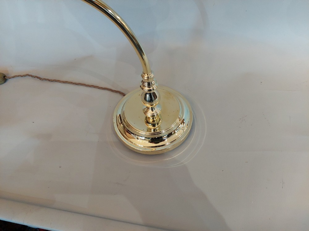 Early 20thC Brass Adjustable Desk Lamp View IV