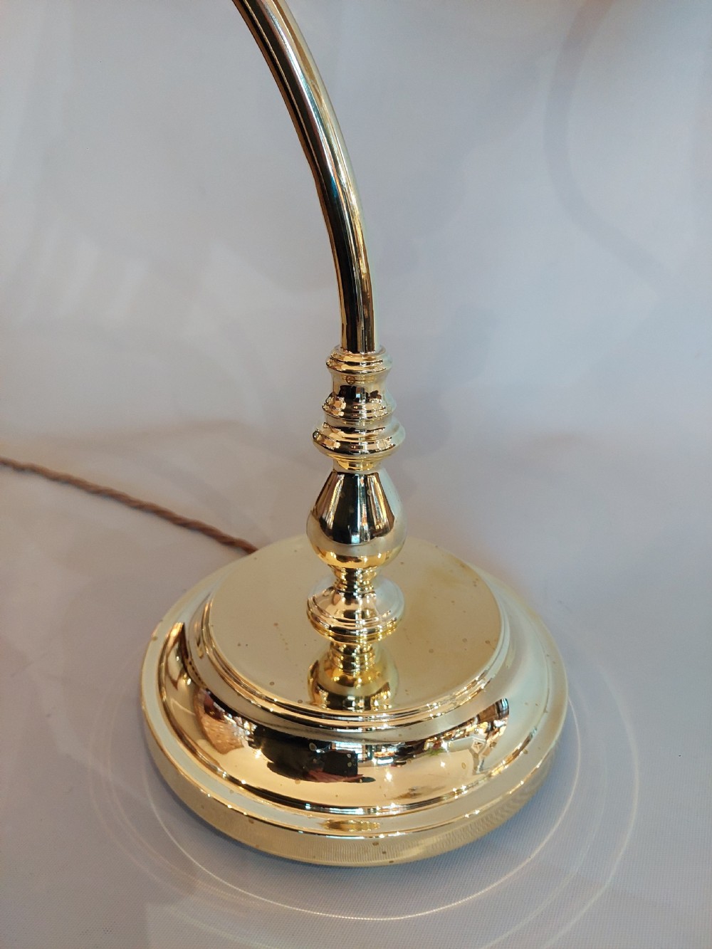 Early 20thC Brass Adjustable Desk Lamp View V