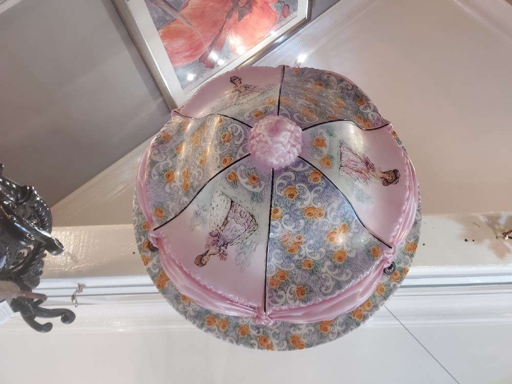 Edwardian Glass Ceiling Lightshade, View II
