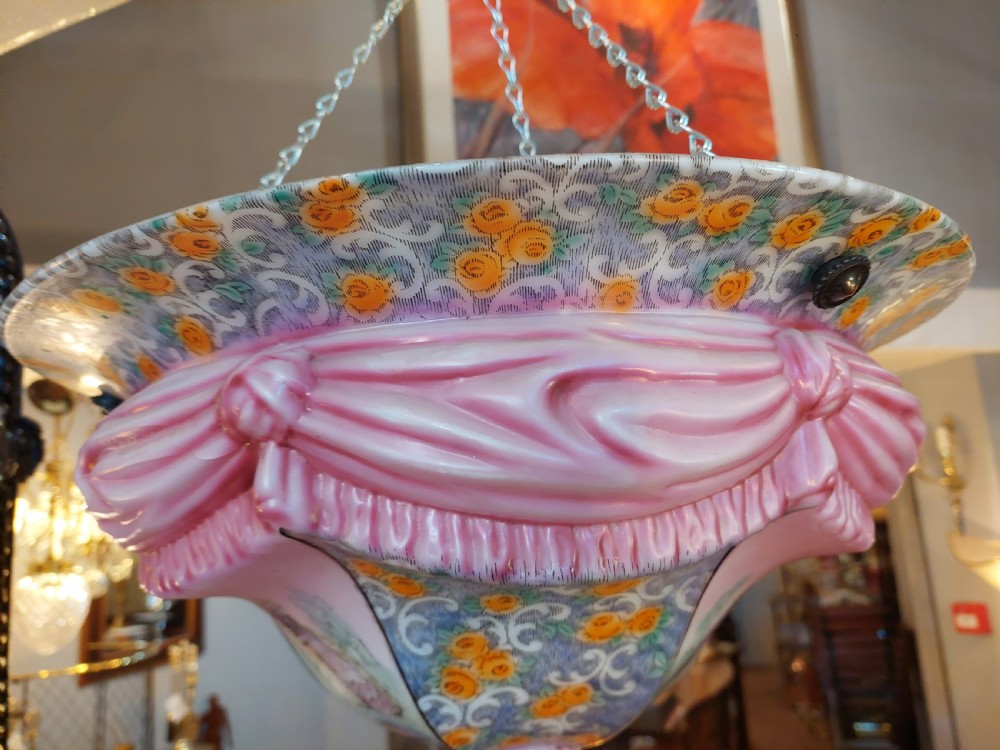 Edwardian Glass Ceiling Lightshade, View V