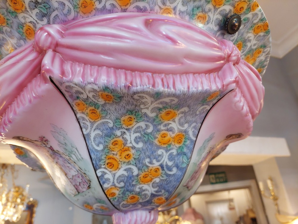Edwardian Glass Ceiling Lightshade, View VI