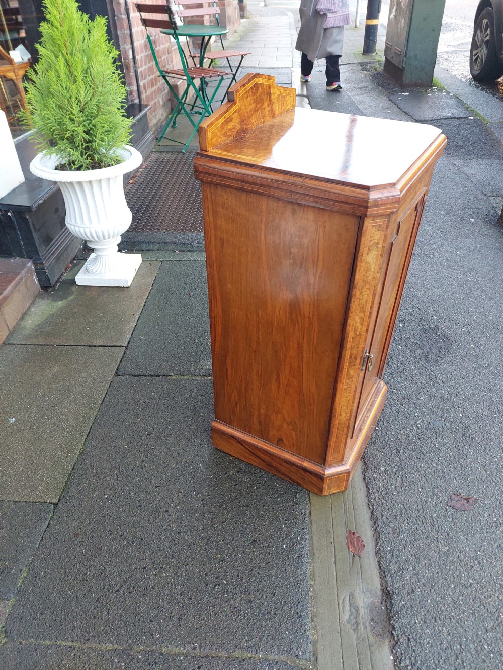 Victorian Walnut Bedside Cabinet View III