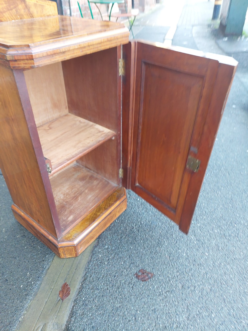 Victorian Walnut Bedside Cabinet View VI