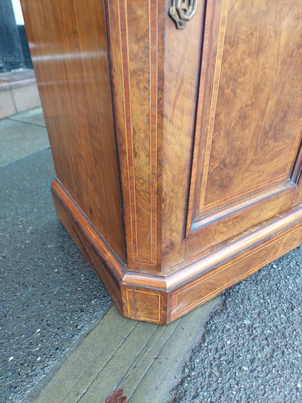 Victorian Walnut Bedside Cabinet View VII