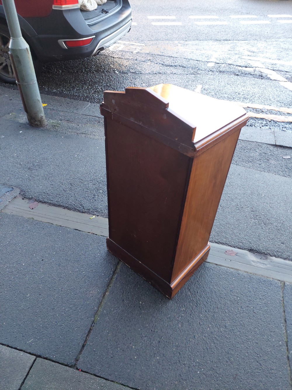 Victorian Walnut Bedside Cabinet View VIII