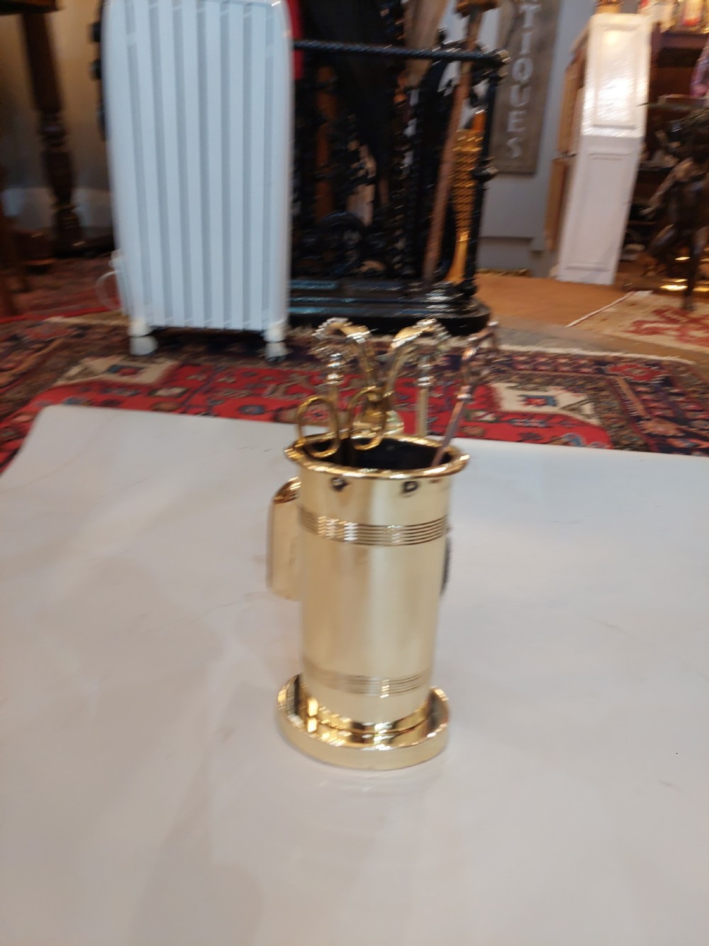 Early 20thC Brass  Fireside Companion Set View II