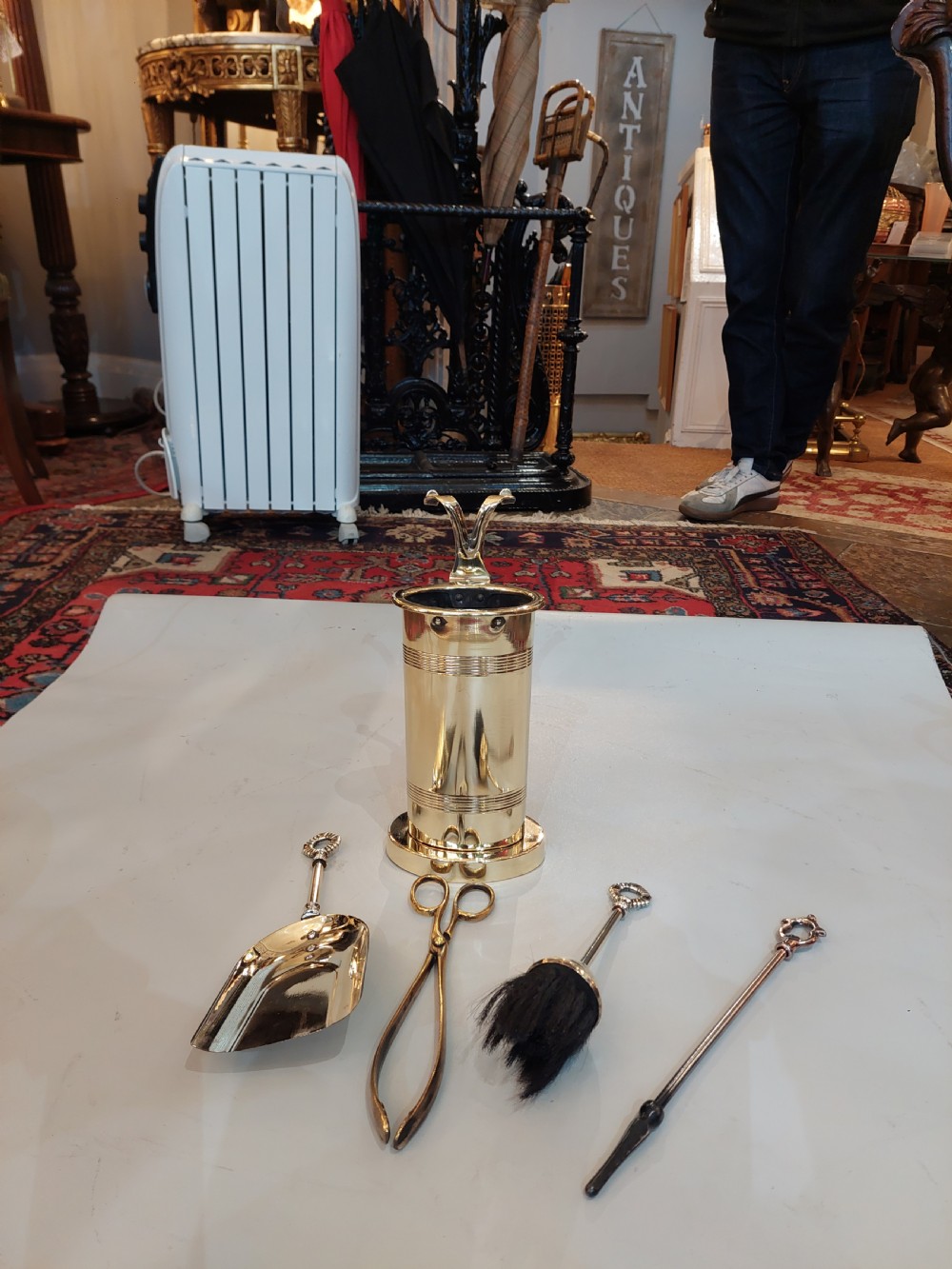 Early 20thC Brass  Fireside Companion Set View IV