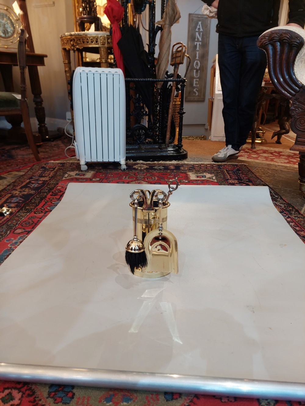 Early 20thC Brass  Fireside Companion Set View VII