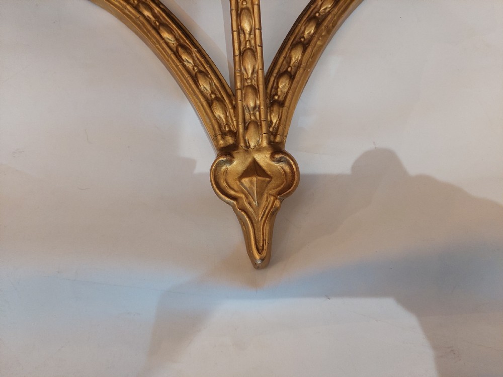 Pair of Victorian Giltwood & Gesso Framed Wall Mirrors  View II