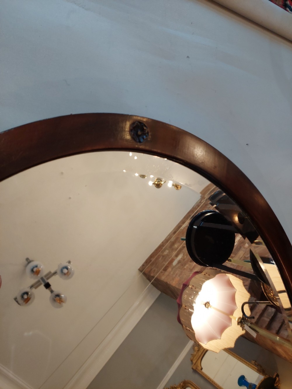 Pair of Edwardian Mahogany Adam Style Mirrors View VI