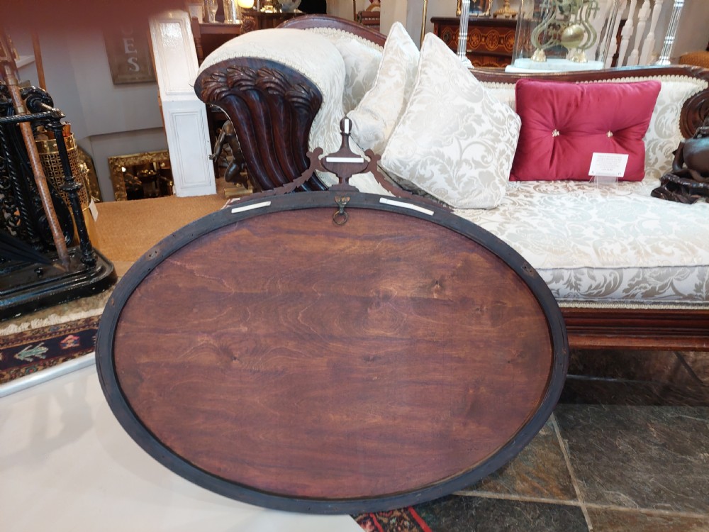 Pair of Edwardian Mahogany Adam Style Mirrors View VIII