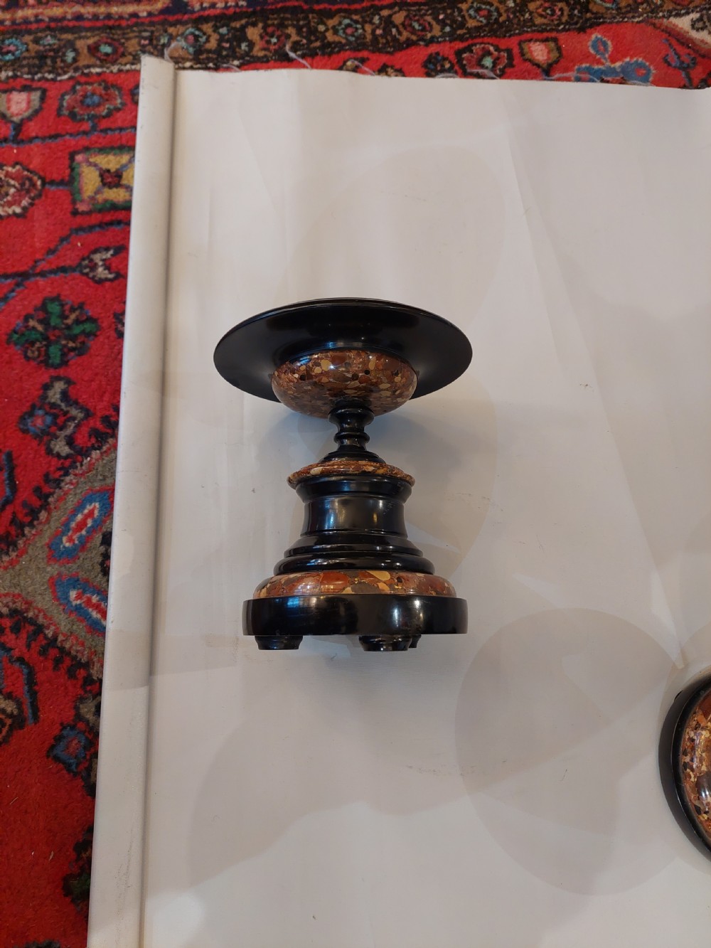 Pair of Victorian Marble and Slate Tazza's View IV