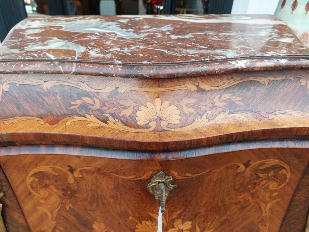 19thC French Kingwood and Marquetry Secrataire a Abattant View V