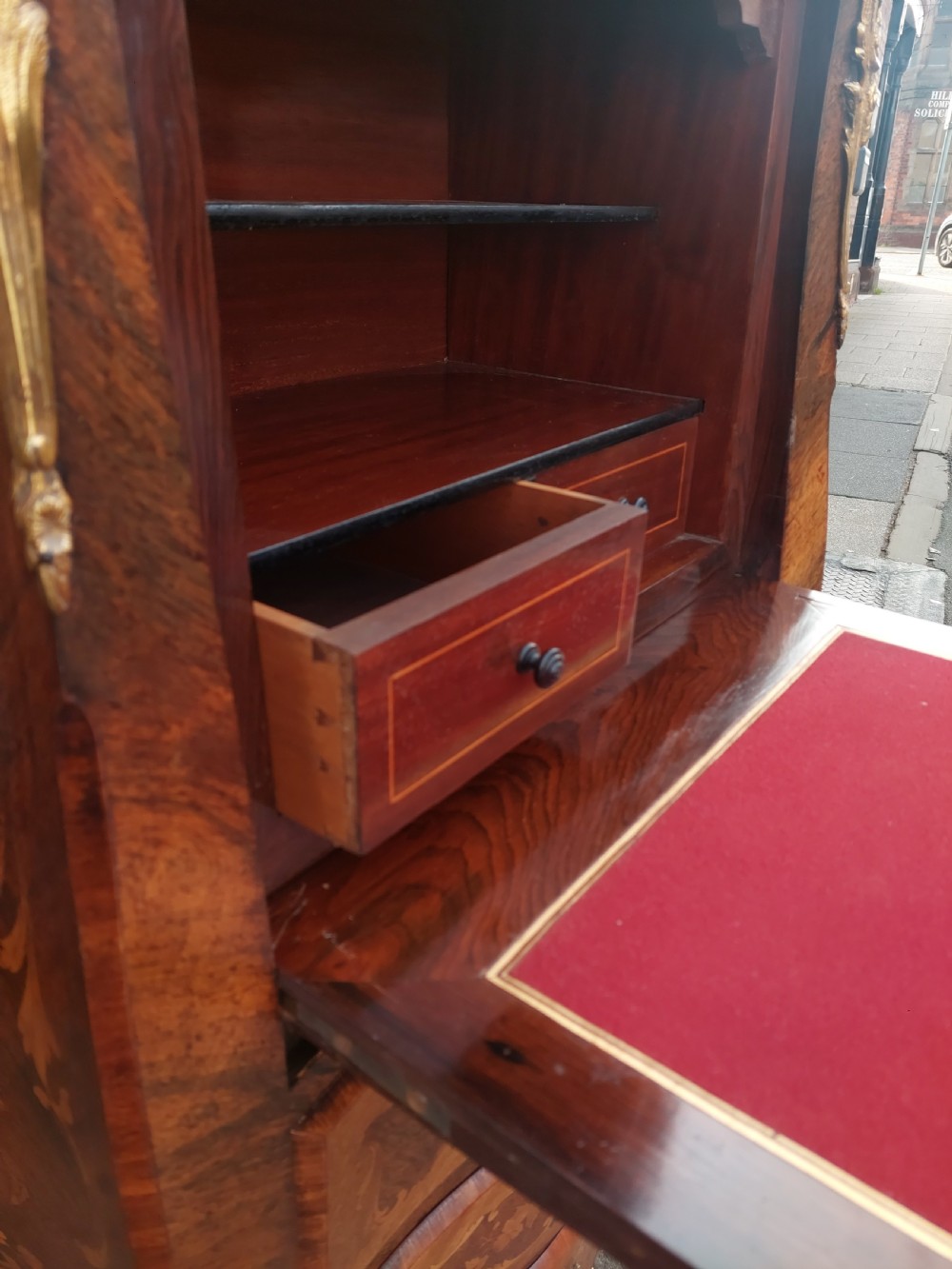 19thC French Kingwood and Marquetry Secrataire a Abattant View XII