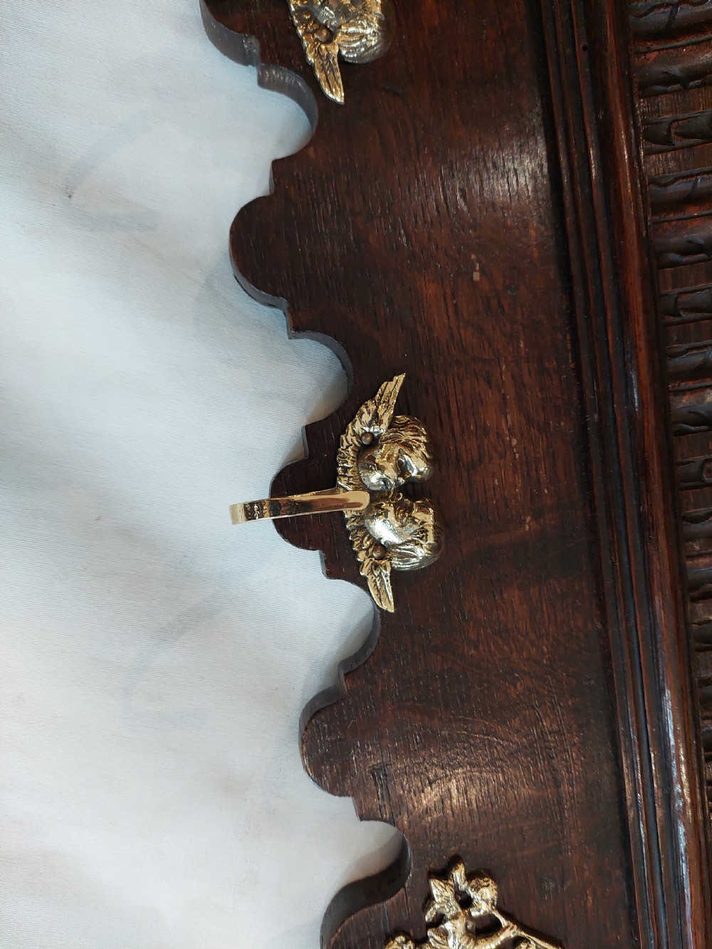 Victorian Oak Wall Mounting Hat and Coat Rack View IV