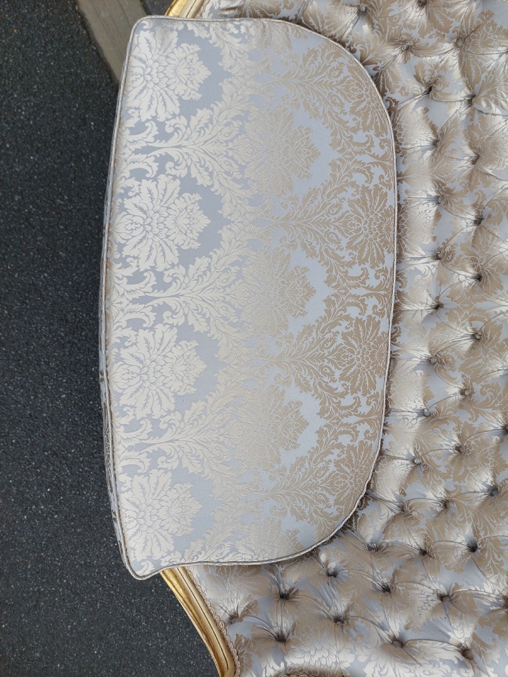Late 19thC Continental Gilded & Painted 2-Seater Settee View VII