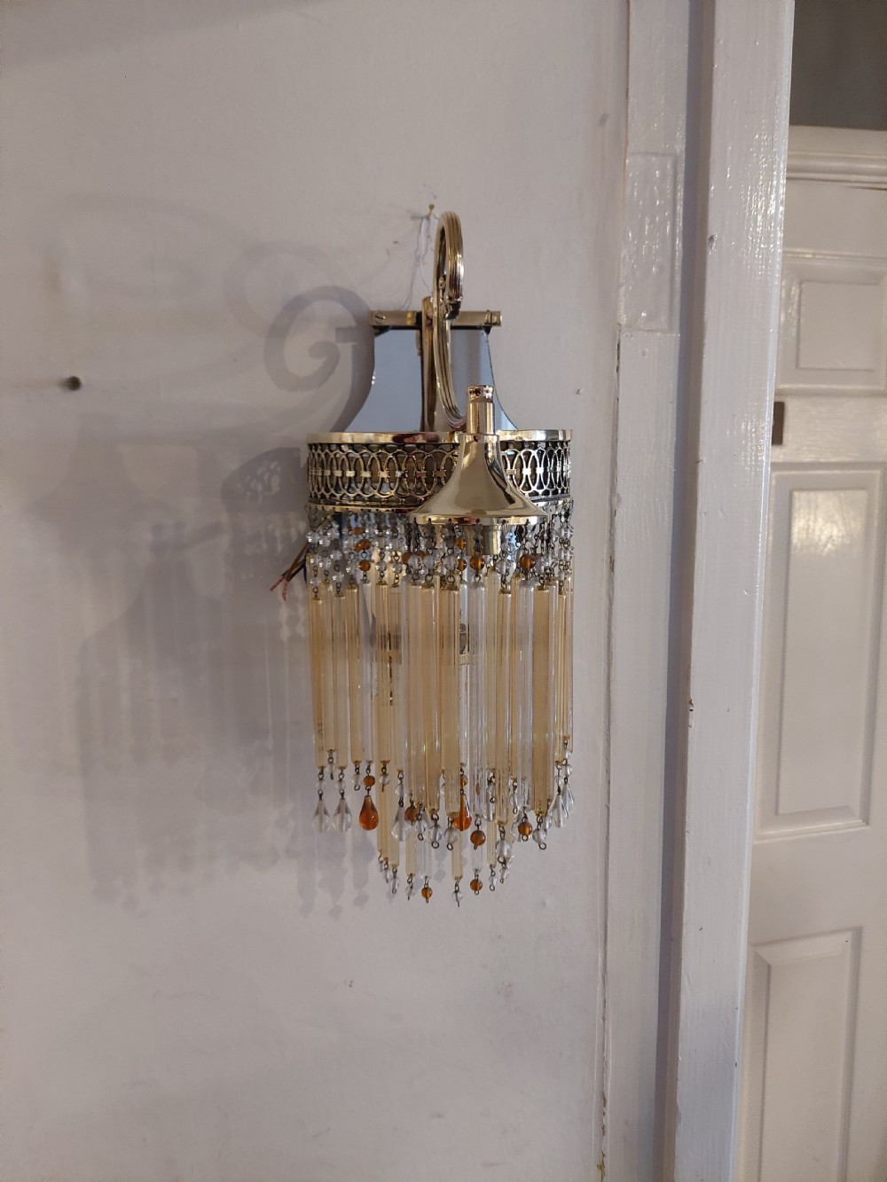 Pair of Fine Quality  Art Deco Wall Light Fittings View II