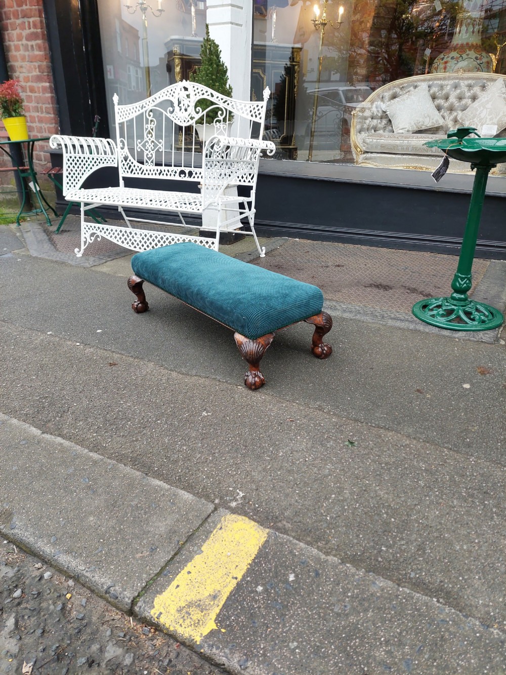 Late 19thC Walnut Altar Stool View II