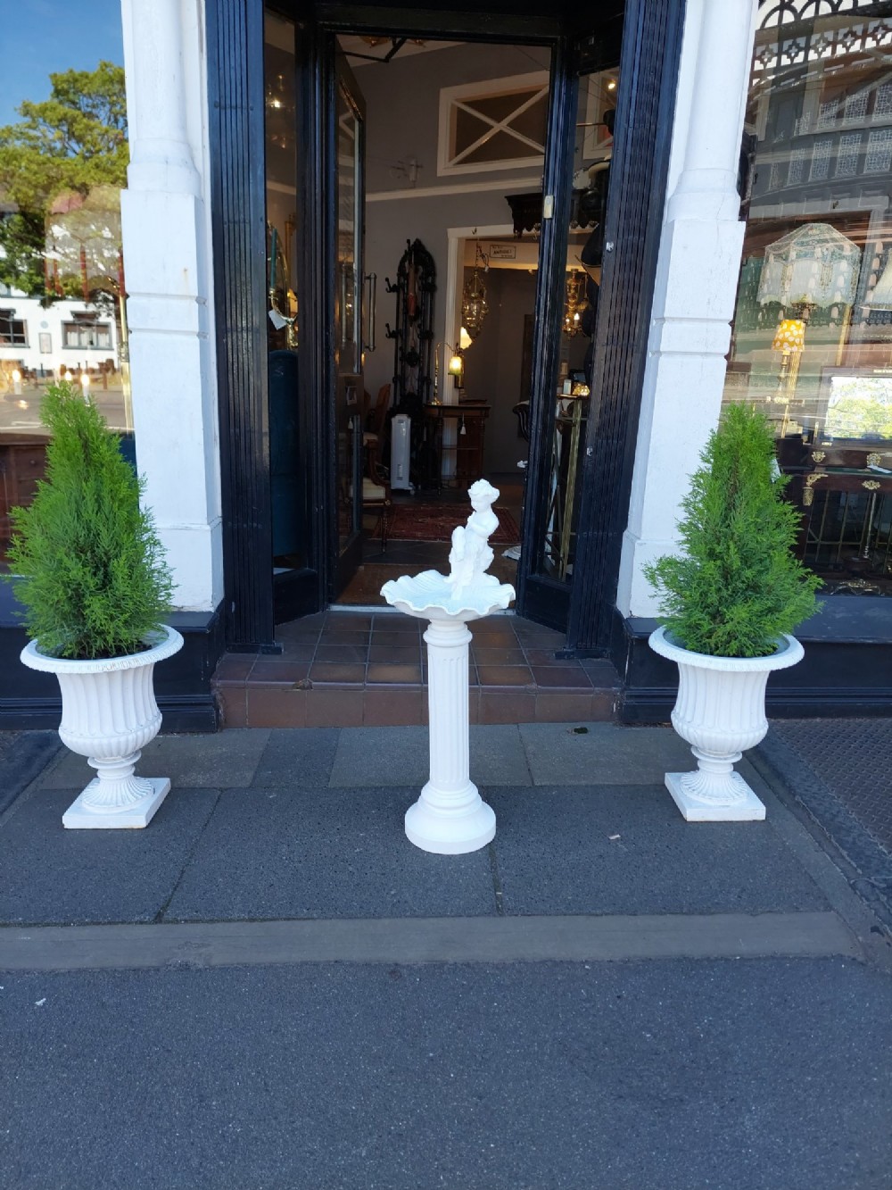 Victorian Cast Iron Bird Bath View II