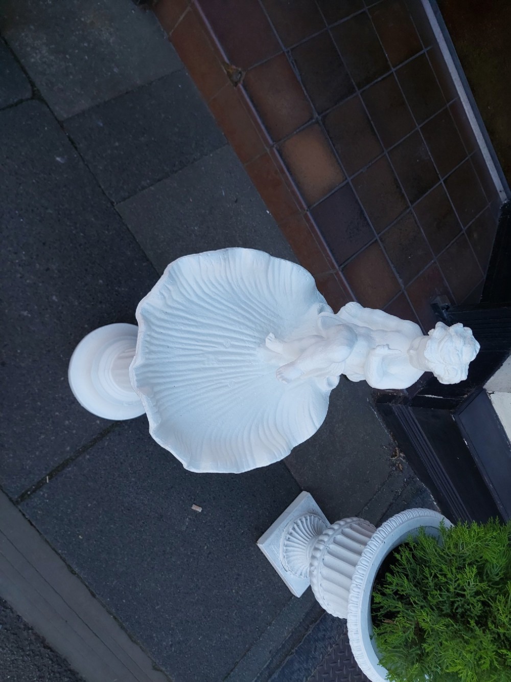 Victorian Cast Iron Bird Bath View III