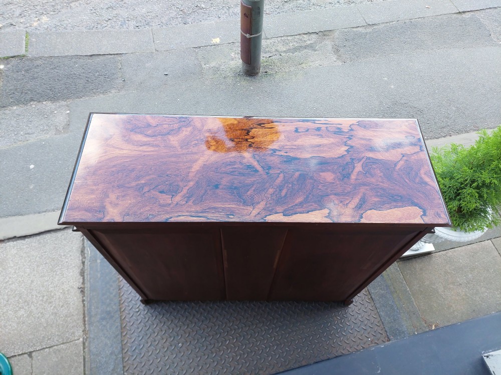 Edwardian Rosewood Inlaid Glazed Bookcase View III