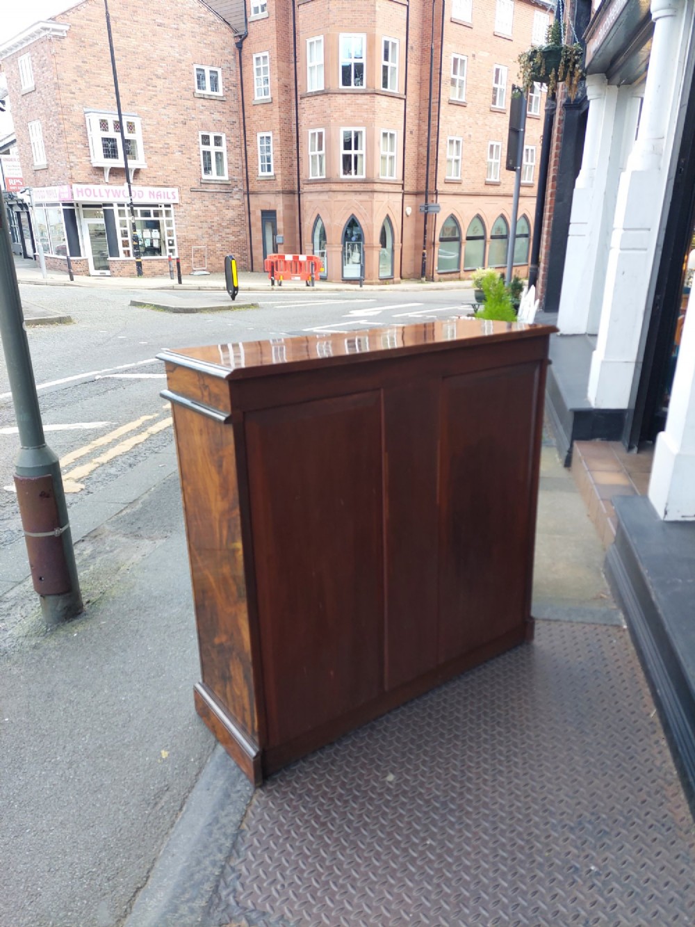 Edwardian Rosewood Inlaid Glazed Bookcase View IV