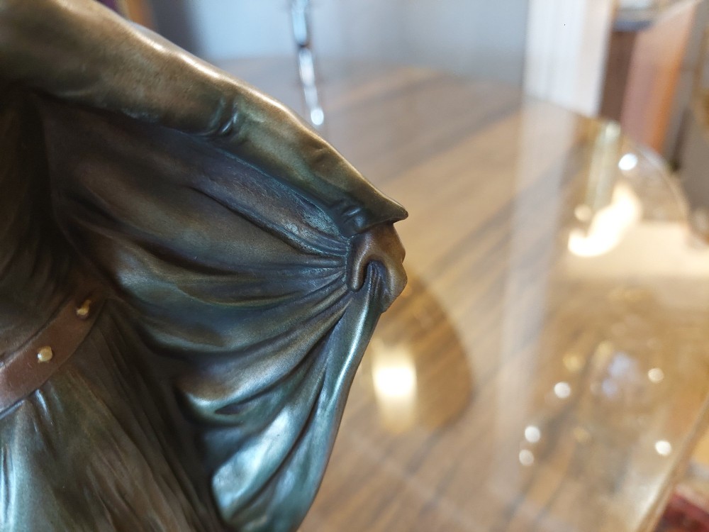 Art Deco Spelter Figural Table Lamp View VI