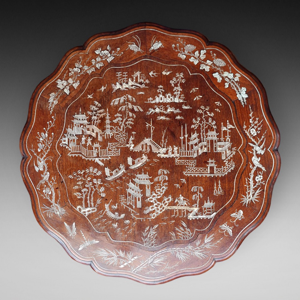 Mid 19thC Japanese Export Rosewood Centre Table View III