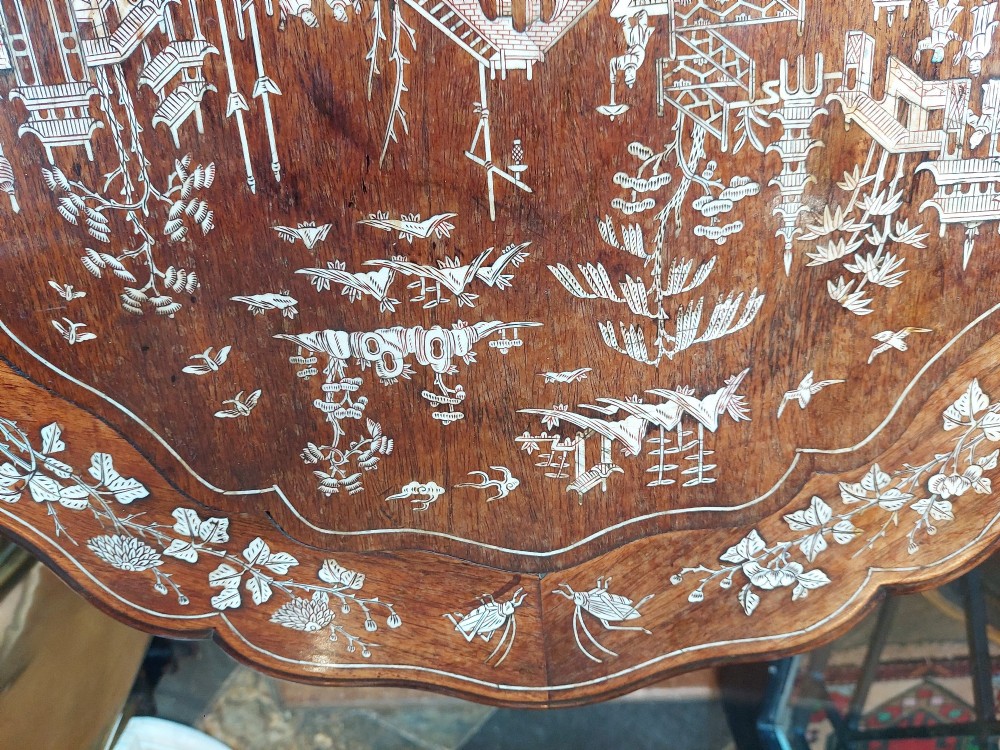 Mid 19thC Japanese Export Rosewood Centre Table View VI