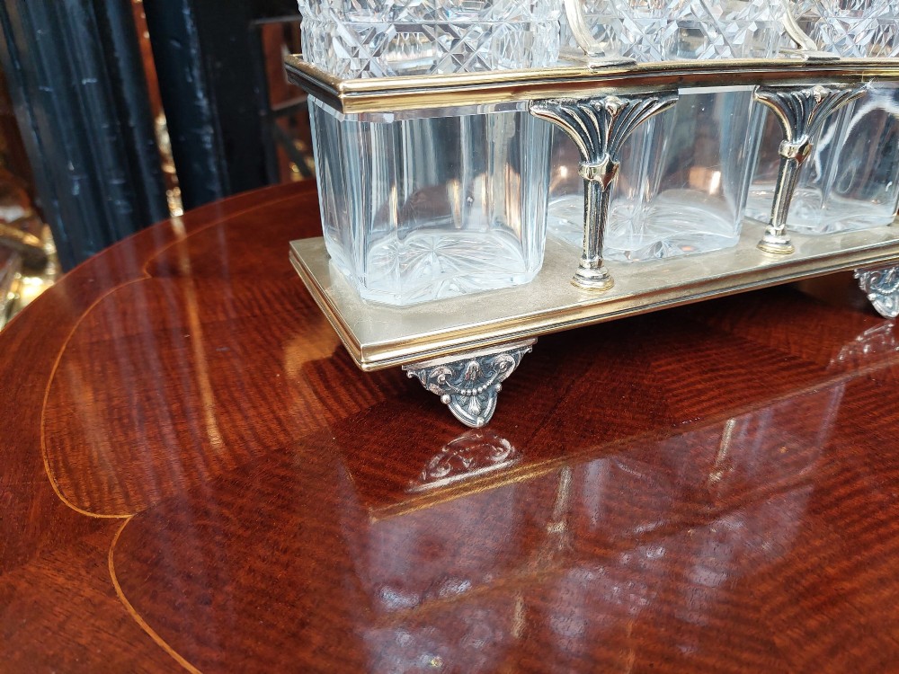 Late Victorian Silver Plated Decanter Stand View II