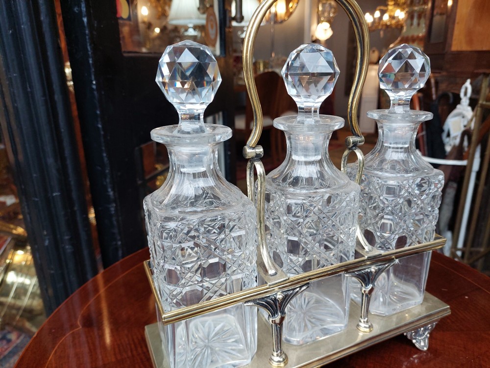 Late Victorian Silver Plated Decanter Stand View III