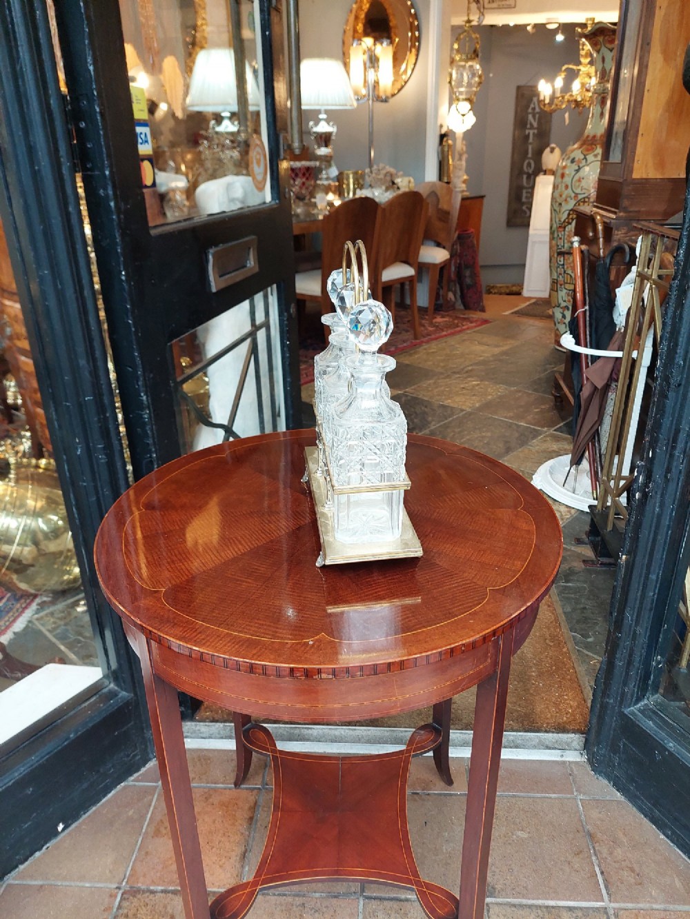 Late Victorian Silver Plated Decanter Stand View VI