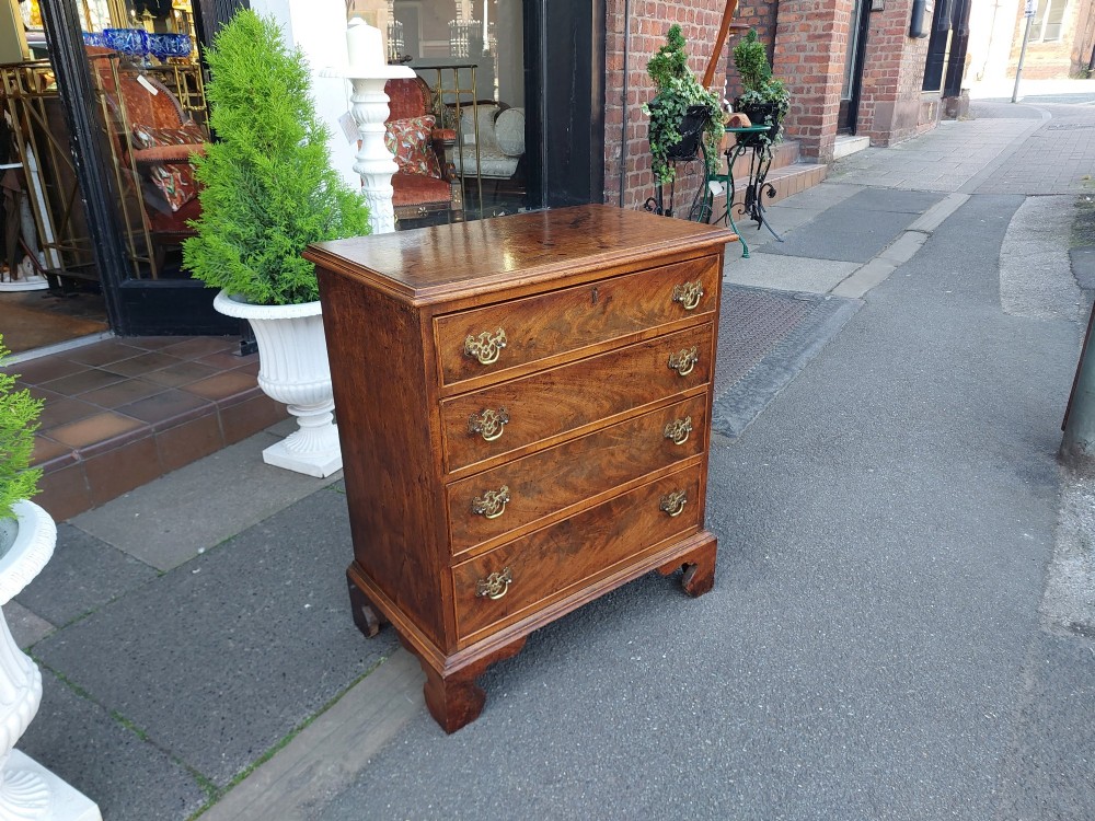 19thC Diminutive Georgian Style Mahogany Chest of Drawers View V