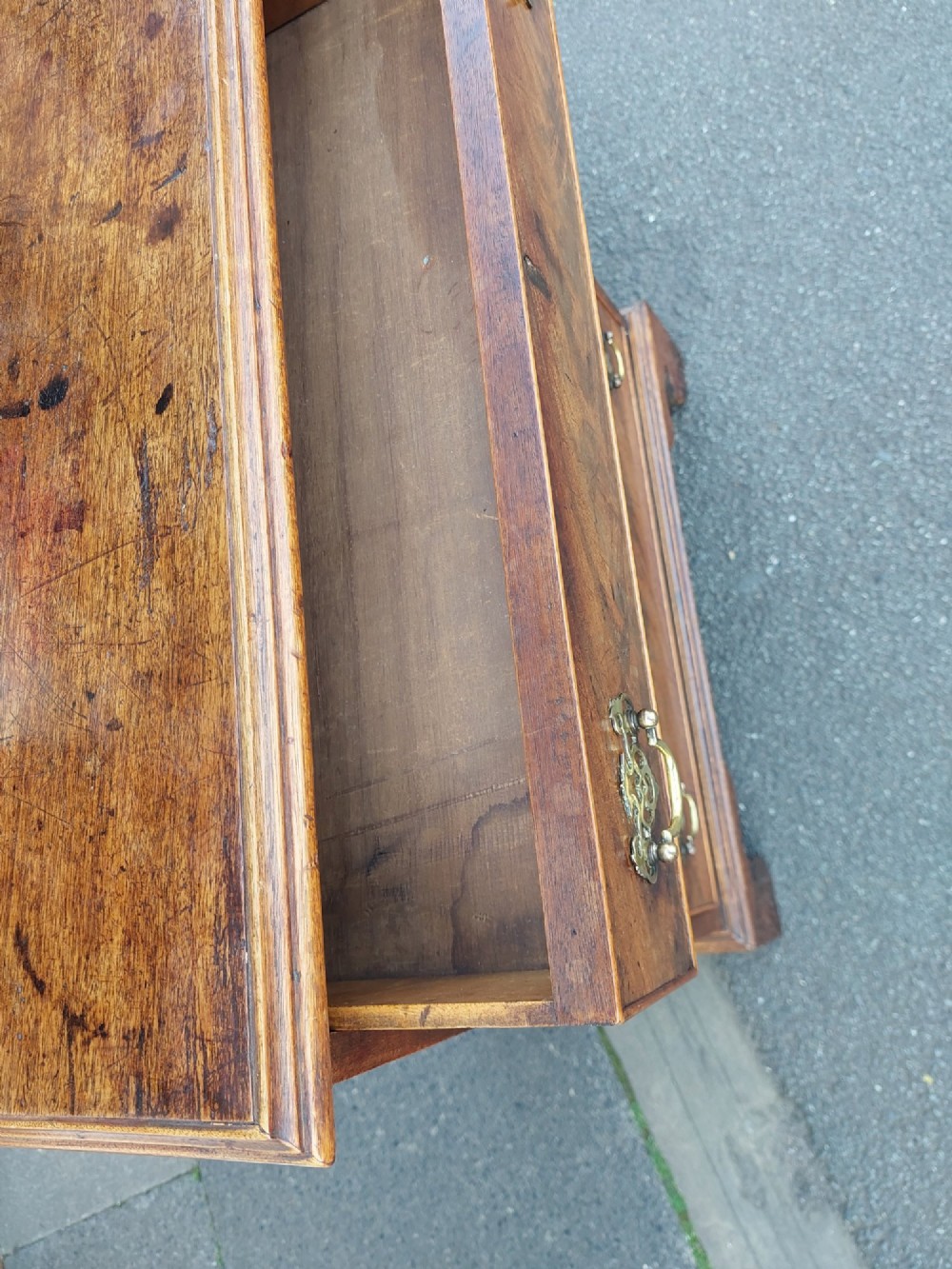 19thC Diminutive Georgian Style Mahogany Chest of Drawers View VIII