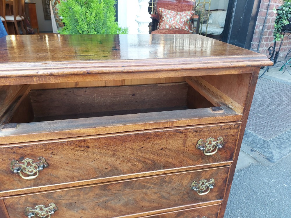 19thC Diminutive Georgian Style Mahogany Chest of Drawers View IX
