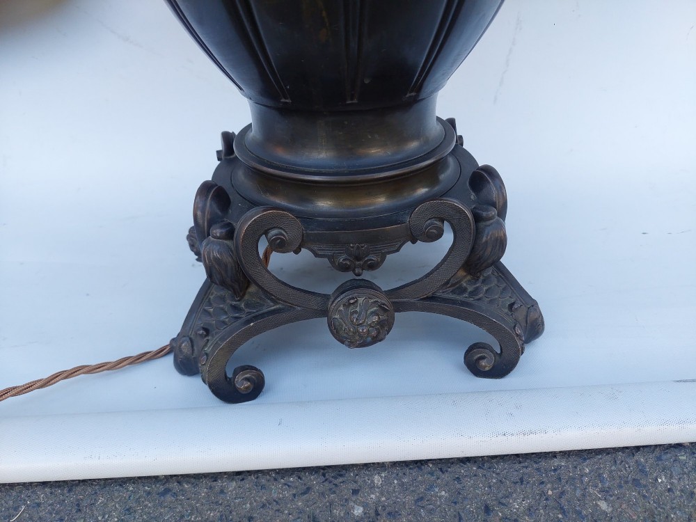 Large 19thC Bronze - Converted to a Table Lamp View II