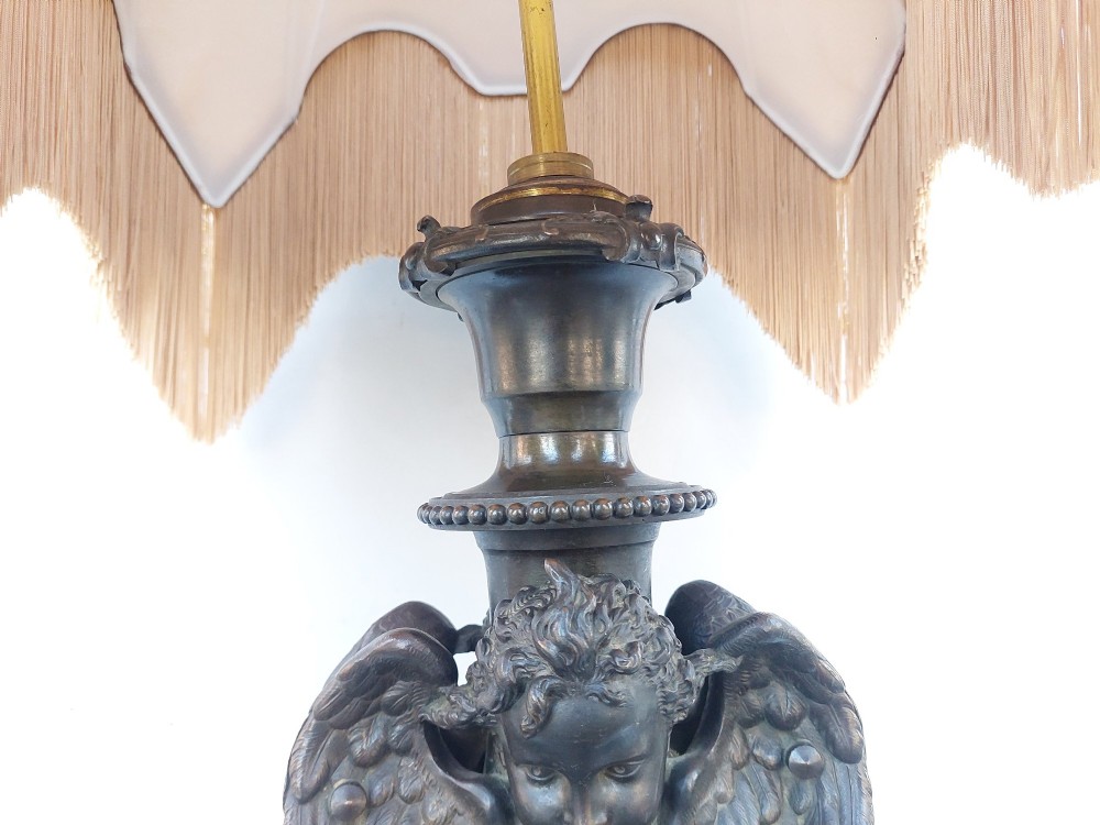 Large 19thC Bronze - Converted to a Table Lamp View IV
