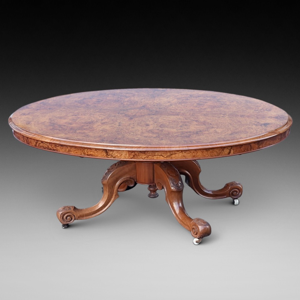 Good Victorian Burr Walnut Coffee Table