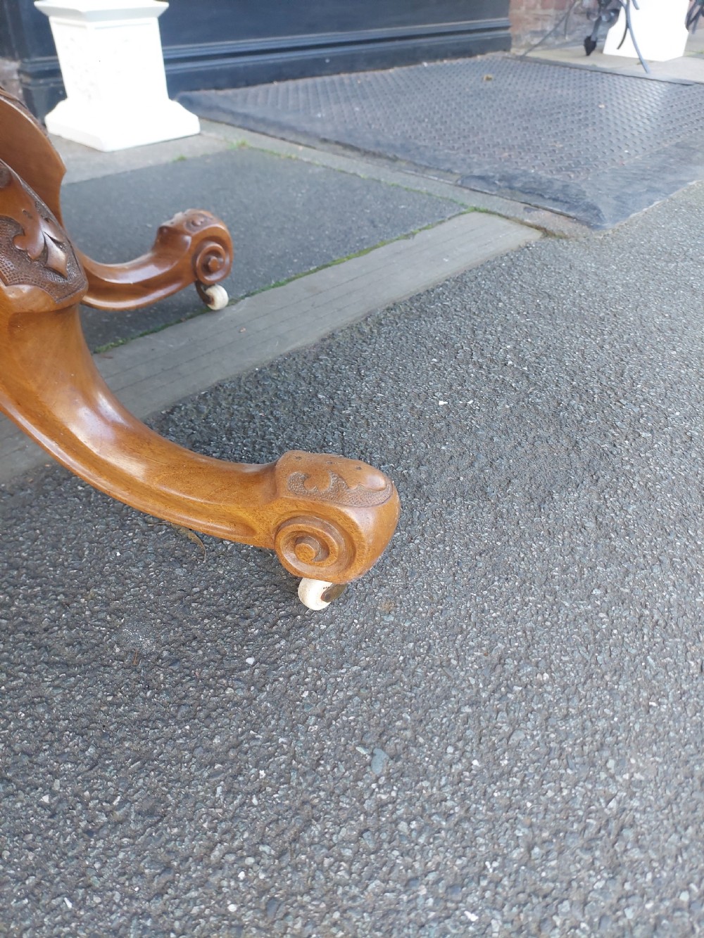 Good Victorian Burr Walnut Coffee Table View VI