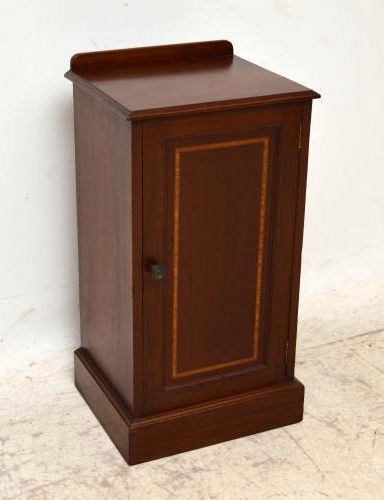Antique Edwardian Inlaid Mahogany Cabinet