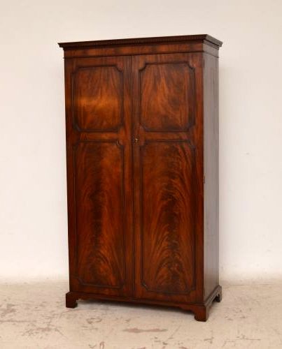 Antique Flame Mahogany 2 Door Wardrobe