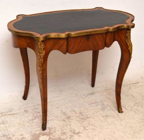 Antique French Kingwood Bureau Plat Desk
