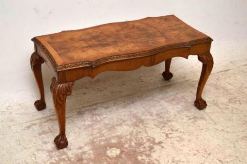 Antique Burr Walnut Coffee Table