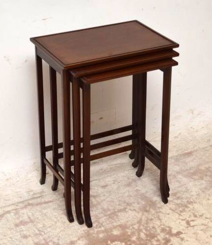 Antique Edwardian Mahogany Nest of Tables