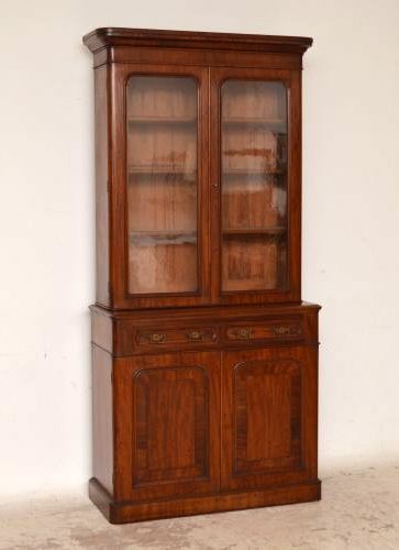 Antique Victorian Mahogany Chiffonier Bookcase