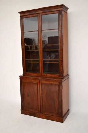 Antique Early 19th Century Mahogany Bookcase