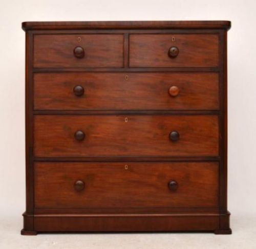 fig 1. Antique Victorian Mahogany Chest of Drawers